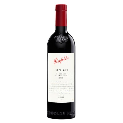 【国内现货包邮】 奔富BIN707浮雕版红葡萄酒750ml*1瓶